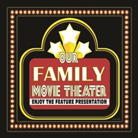 Family Movie Theater Fine Art Print