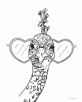 A Little Peacocky III Fine Art Print