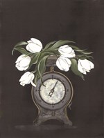 Vintage Scale with Tulips Fine Art Print
