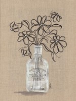 Sketchy Floral 1 Fine Art Print