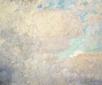 White Clouds Blue Sky Fine Art Print