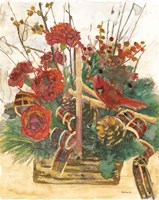 Christmas Basket Fine Art Print