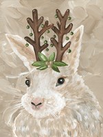 Christmas Bunny Framed Print