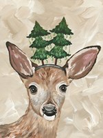 Christmas Deer Framed Print