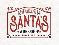 Santa's Workshop Fine Art Print