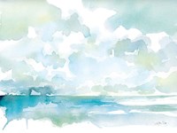 Ocean Dreaming Pale Blue Fine Art Print
