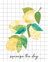 Summer Lemons Sentiment II Framed Print