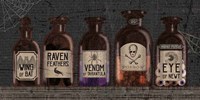 Apothecary Noir VI Fine Art Print