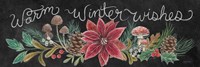 Christmas Chalk Winter Wishes Fine Art Print