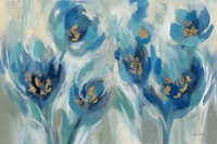 Blue Fairy Tale Floral III Fine Art Print