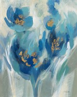 Blue Fairy Tale Floral II Fine Art Print