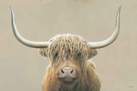 Highland Cow Neutral Fine Art Print