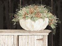 Fall Floral Pumpkin Fine Art Print