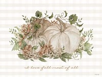 I Love Fall Most of All Fine Art Print