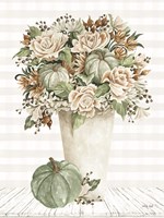 Fall Floral with Pumpkins I Fine Art Print
