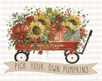 Pick Your Own Pumpkins Wagon Fine Art Print