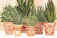 Aztec Potted Plants Fine Art Print
