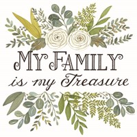 My Family is My Treasure Fine Art Print