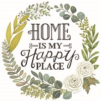 Home Is My Happy Place Fine Art Print