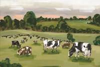 Abstract Field of Cows Fine Art Print