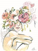 Floral Woman Fine Art Print