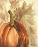 Golden Fall Pumpkin Fine Art Print