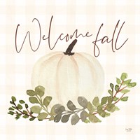 Welcome Fall Pumpkin Fine Art Print