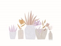 Flower Vases in a Row Fine Art Print