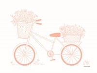 Pink Flower Bike Fine Art Print