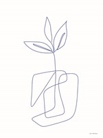 One Line Botanical II Framed Print