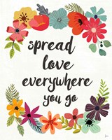 Words and Petals V Fine Art Print