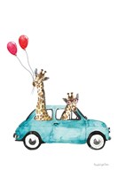 Giraffe Joy Ride III Fine Art Print