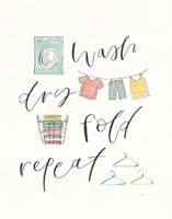Wash Dry Fold Repeat V Fine Art Print