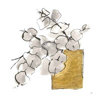 Delicate Gilded Vase IV Framed Print