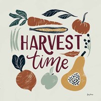Harvest Lettering I Framed Print