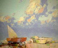 Fishing Boats II Fine Art Print