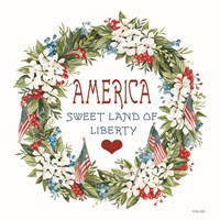 America Wreath Fine Art Print