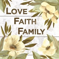 Love, Faith, Family Fine Art Print