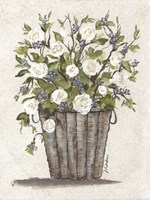 Sweet Rose Basket Fine Art Print
