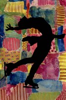 Patchwork Athlete III Framed Print