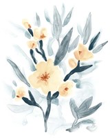 Indigo & Blush Bouquet I Fine Art Print