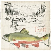 Trout Journal II Framed Print