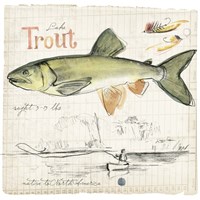 Trout Journal III Framed Print