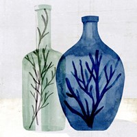 Sea Glass Vase I Fine Art Print