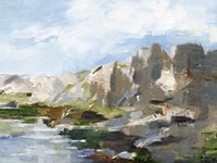 Western Cliffs II Framed Print