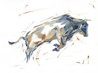 Modern Bull Study I Fine Art Print