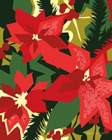 Holiday Poinsettias I Fine Art Print
