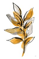 Amber Leaves II Framed Print