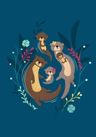 Otter Family Fine Art Print