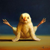 Yoga Chick Firefly Fine Art Print